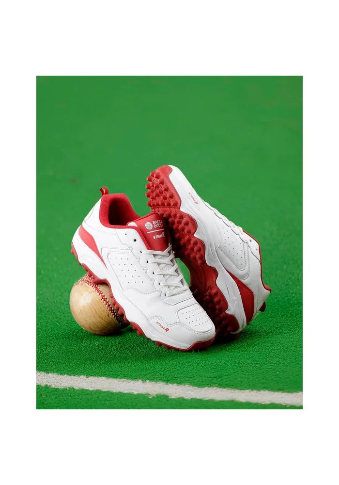Bacca Bucci Red White STRIKER Cricket Shoes for Men | Best Price UAE